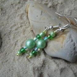 Green Earrings