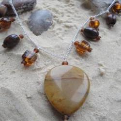 Brown Pendant Necklace