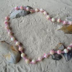 Pink Yellow Necklace